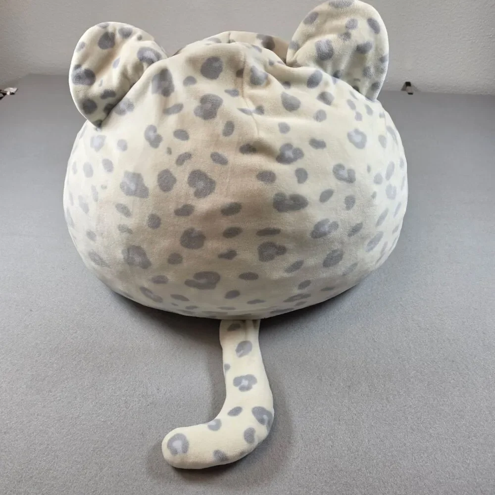 Squishmallows Leopard Cat Plush Stuffed Animal Gray White Spotted Cat 18